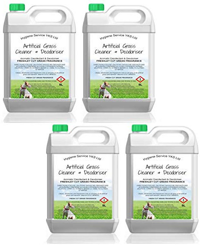 20 Litre Artificial Grass Cleaner 4X 5L Astroturf PET Dog Deodoriser Disinfectant