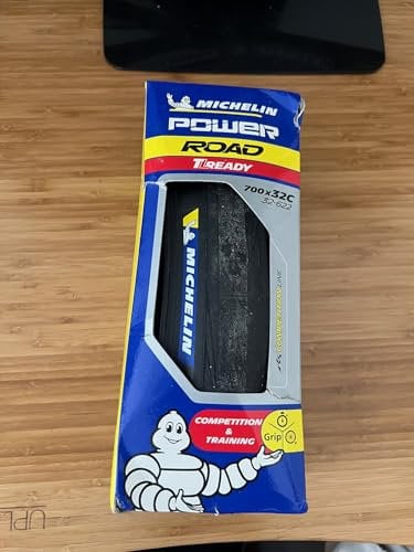 MICHELIN Pneu 700x32 Cubierta, Power Road Tubeless Ready, Negro, 700X32C