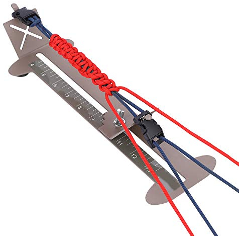 03 Paracord Jig Kit, Verstellbares Stahlrahmen-Armband-Kit für Einfache Herstellung von Armbändern für Kunstsportarten