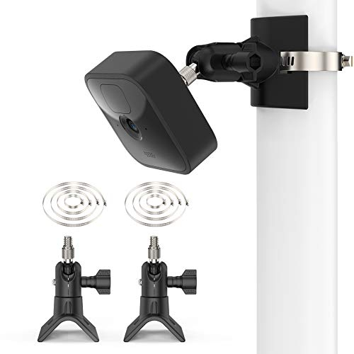 Blink Camera Pole Montagehalterung, Die Neue Blink Outdoor/Outdoor 4, Blink Mini/Mini 2, Blink XT/XT2 Wandhalterung von TIUIHU, Anwendbarer Rohrdurchmesser Größe 30 mm - 200 mm (1,18-7,87 Zoll)(2 Pcs)