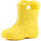 Ladeheid Stivali Bambino e Bambina in Gomma Comodi Stivali Pioggia Bambino con Motivo a Rana LA-CA-01 (Giallo, 32/33 EU)