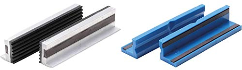 BGS 3044 | Schraubstock-Schutzbacken | 2-tlg | Aluminium | Breite 125 mm | mit Magnet | Alu & 3046 | Schraubstock-Schutzbacken | 2-tlg | Kunststoff | Breite 125 mm | mit Magnet | Schonbacken