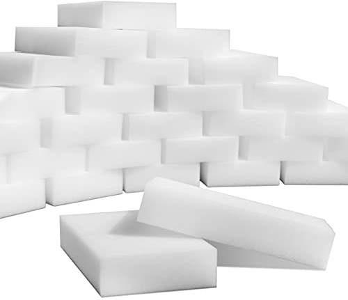 SmilePowo 100 Stück magische Reinigungsschwämme, Radiergummi, multifunktional, Premium-Melamin-Schaumstoff-Reinigungspads, Geschirr, Möbel, Bad (Universalreiniger)