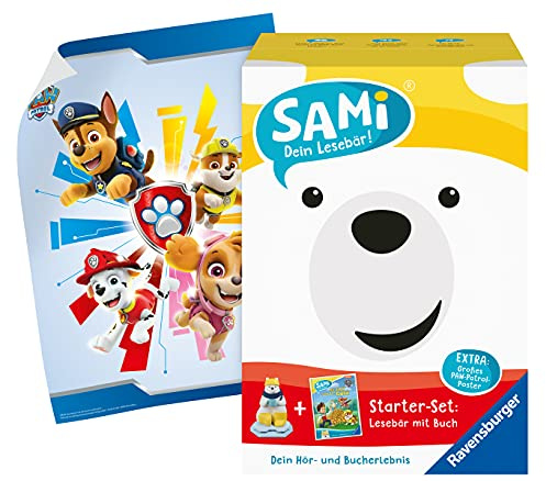 Ravensburger 00099 - Starter-Set SAMi - Dein Lesebär Paw Patrol. Sonderausgabe mit Poster