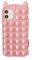 Relive Stress Pop Fidget Toys Rabbit Ear Cat Toy Push It Bubble Silicone Phone Case for Phone 6 6s 7 8 Plus X XR XS 11 12 Pro Max Soft Cover (For iPhone 11,Pink Cat)
