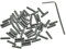 Dopro 100-Pack Metric M3x10mm Stainless Steel Guitar Bridge Saddle Height Adjustment Screws for FD Stratocaster/Telecaster