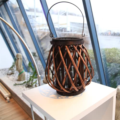 Dragimex Windlicht mit Henkel 'Weide Stück, H: 25cm Ø23cm