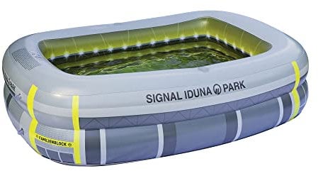 BVB Family Pool 2 Ringe, 1 Wasserauslassventil aufgebl. ca. 200x150x50cm, unaufgebl. ca. 183x133x36cm,