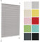 Plissee ohne Bohren 75 cm x 100 cm - Hellgrau - Plissee klemmfix, Rollos für Fenster ohne Bohren, Jalousien Fenster für innen, Raffrollo, Fenster plissee