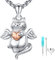 Friggem Katze Halskette 925 Sterling Silber Katze Urnen Anhänger Damen Memorial Urne Kette Feuerbestattung Schmuck Katzen Haustiere, Mama Family Asche Besondere Geschenk