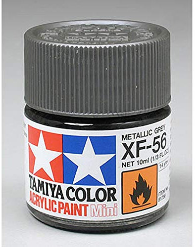 TAMIYA Peinture acrylique Mini XF56 gris métallisé TAM81756 pour plastique