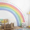 Neukids FABRIC Riesiger Halber Regenbogen Wandtattoo Selbstklebend Regenbogen Tupfen Wandsticker Schlafzimmer Wohnzimmer Kinderzimmer Babyzimmer Wandaufkleber Korridore Wanddeko 200x180cm
