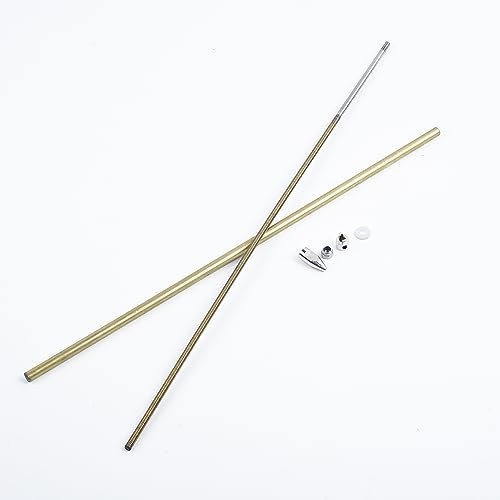 FUBESK Antriebswelle mit Propeller und Kreuzgelenk, RC-Boot, 4 mm, CW/CCW-Flexkabel, flexibler Schaft, 350 mm Stützmutter-Antrieb, Hund