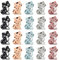 DICOSMETIC 20 Stück Katzen Silikon Perlen 5 Farben Silikon Perlen Lose Abstandshalter Perlen Tier Armband Perlen Fur Armband Halskette DIY Schmuckherstellung, Bohrung: 2mm