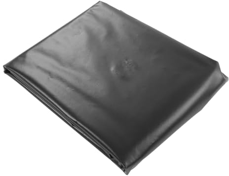 DAUERHAFT Bâche de Bassin, Revêtement de Bassin Extérieur PE, Facile à Découper, Sûr, Noir pour étangs à Poissons (3 * 5M)