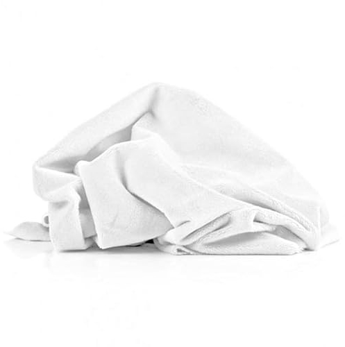 Textrend Microfaser-Plüsch - Minky-Glattes Stoff als Meterware - Stoff Shorty als Meterware in vielen Farben - Textilien 1x1.60m - Stoffe Meterware (Weiß)