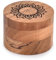 Indus Lifespace Spice Cellars Acacia Wood Kitchen Salt Box with Engraved Pattern with Lid, Ideal Gifts for Mom & Housewarming Gifts (8.89cm x 8.89cm x 6.35cm)