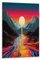KeAan Snowy Mountain Sunset Poster;Wandbild Kunstdruck Wand-Dekorationen Mit Eindrucksvollen Farben 24x36inch(60x90cm)