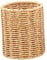 Elegant Round Table Pen Organizer Woven Pencil Pots Simulated Rattan Desk Pen Holder Office Stationery Container Pencil Pot