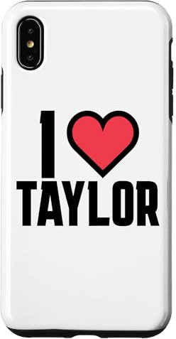I Heart Taylor Love Design Case for iPhone XS Max