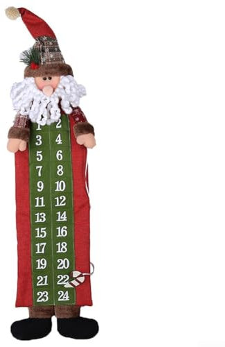 Countdown-Kalender aus Holz, um gemeinsam die Freude an Weihnachten zu feiern (Oldman)