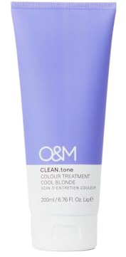 O&M CLEAN.tone Cool Blonde Haarkur, Farbauffrischend, Vegan, 200ml | Frischt Blondton auf, Neutralisiert Gelbstich, Pflegt Intensiv, Vegan & Sulfatfrei, Made In Australia