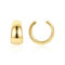 ALEXCRAFT Ohrclips Gold Klobig Creolen Ohrringe Unisex Ohrclips Gold Ear Cuff Manschetten Wickelohrring Ohrmanschette Ohrklemme Ohne Ohrloch Pircings Ohrringe Ohrclip für Damen Frauen Herren