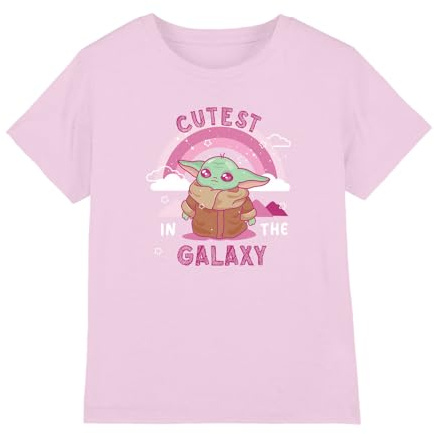 Star Wars Girl's Grogu Cutest in the Galaxy Girls T Shirt T-Shirt