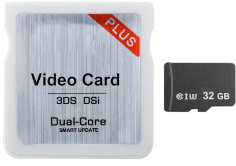 Speicherkartenadapter mit 32GB TF Karte Kompatibel mit DS DSI 2DS 3DS NDS, Keine Zeitbombe, Stecker und Spiel