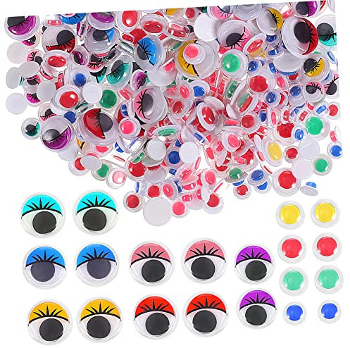 Angoily 600piezas Ojos Temblorosos Pequeños Ojos Móviles Autoadhesivos Para Manualidades y Juguetes