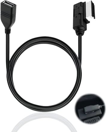 AMI MDI USB Music Interface MP3 Adapter USB Audio Adapter Cable Compatible with Audi Q3 Q5 Q7 R8 A1 A2 A3 A4 A5 A6 A7 A8 Q5 Q7 R8 TT S4 S6 S8 TT CC Tiguan Touareg Sportwagen Skoda Golf