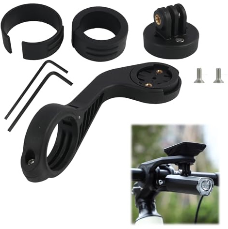 Soporte Universal para Manillar de Bicicleta, Compatible con Computadoras GPS G/G+, Cámaras de Acción y Faros, Apto para Manillares de 25,4 mm y 31,8 mm - para Ciclismo y Deportes al Aire Libre
