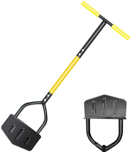 Ceprznvey Rasenabgrenzer, manuelles Werkzeug für Rasenkanten | ergonomischer Griff aus Stahl, Schaber für die Reinigung von Rasenflächen, Treppen, Außenausstattung