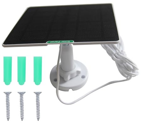 Wdbild Weather Resistant Solar Power Chargers For Security Cameras Smartests IC Voltages Regulation 360 Degree Adjustable Mount Solar Charger For Rings Cameras