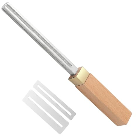 Walmeck 1 Mm, 2 Mm, 3 Mm, 4 Mm Ukulelen-Bundkrönungsfeile, Gitarren-Bundreparaturwerkzeuge mit Kanten in 4 Größen, Diamant-Schleifwerkzeug für Gitarrenbauer, Bass, Banjo, Mandoline,