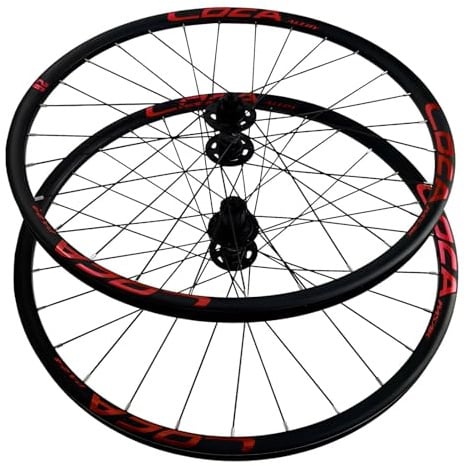 SXSHEYS 26/27,5/29 Mountainbike-Laufradsatz, Aluminiumlegierung, doppelwandige Felge, Centerlock-Scheibenbremse, gedichtete Lager, Vorder- und Hinterradnaben mit 28 Loch für 8-12-fach-Schaltung