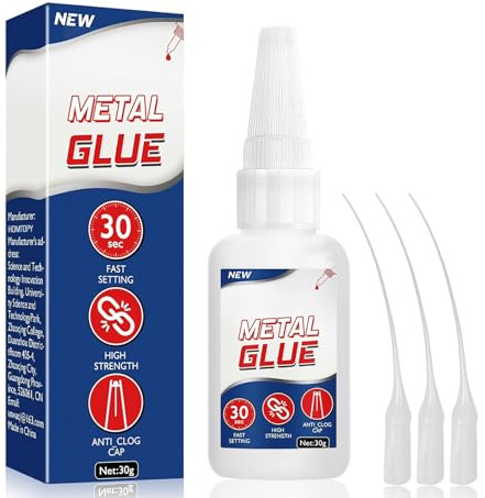 Waterproof Super Glue for Metal, Super Glue for Plastic With 3 Precision Droppers, Quick-Drying Adhesive for Home Repair, DIY Project
