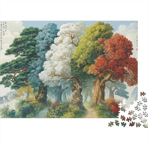 Vier Jahreszeiten Bäume 1000 Teile Puzzle, Vier-Jahreszeiten-Baum, Geschenk