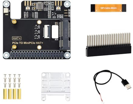 ZUJIABAO PCIe auf kleine Adapterkarte mit USB-Kabel, CNVi & Non-CNVi WiFi-Karte für Desktop, Netzwerk-Erweiterungsplatine, kleiner Adapter