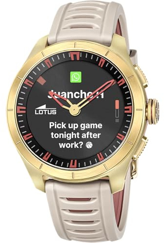 Lotus Smartwatch Herren Hybrid Connected Full D - Beige