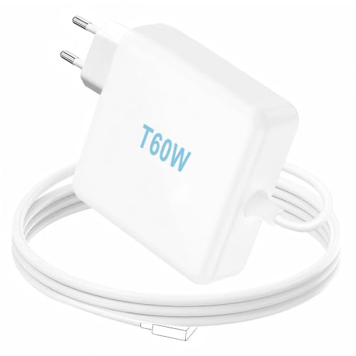 SCOVEE 60W T-Tip Mac Book Pro Cargador, 60W T-Tip Adaptador Rápido, Compatible con Mac Book Air y Mac Book Pro de 11' y 13' Pulgadas 2012~2018, para Los Modelos A1425, A1435, A1502, A1465