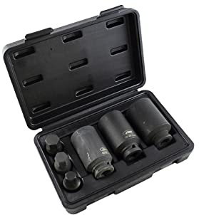 SET DE 3 VASOS Y 3 PUNTAS DE IMPACTO DE 1/2 HEXAGONAL