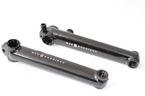 KHE MVP Bras de manivelle BMX 8T 4130 CrMo pour axe 19 mm 170 mm Paire Noir seulement 665 g
