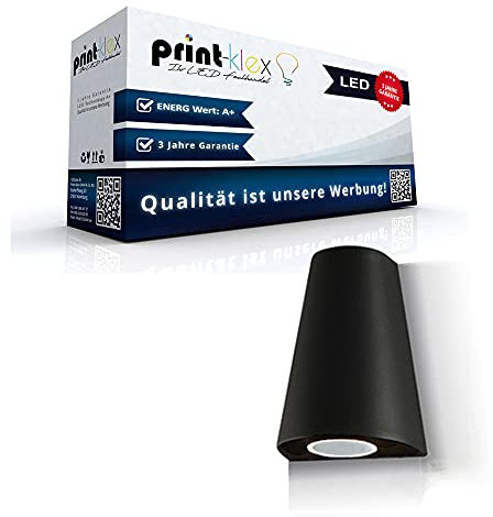 LED Außen-Wandleuchte Hannover - Fassadenleuchte GU10 3000K-Warmweiß Leuchtmittel Wandleuchte Aussenwandleuchte 3W Außenlampe IP44 Wasserdicht - Dimmbar