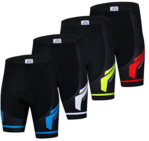 Radhose Herren Bikeshorts Gel Gepolsterte MTB Fahrradshorts Mountain Road Racing Strumpfhose Hose für Männer Sommer Radtour Bottom Breathable rot XXXL