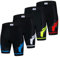 Radhose Herren Bikeshorts Gel Gepolsterte MTB Fahrradshorts Mountain Road Racing Strumpfhose Hose für Männer Sommer Radtour Bottom Breathable rot XXXL