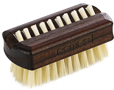 REMOS Travel Nail Brush mini with Natural bristles from Thermal Beech Wood [5.9 x 2.9 x 3 cm]