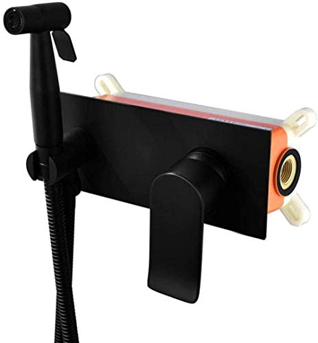 SLRMKK Hand-Bidet-Sprühgerät, Hand-Bidet-Bidet-Armaturen-Set für Haustierbad Closestool Squatting Pan Bodenreinigung - Bidet-Heiß- und Kaltdüsen-Set Vierfach-WC-Spritzpistolen-Set