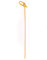 MAQA 100 pz stecchini per spiedini bamboo biodegradabili sterilizzati, spiedini legno con ricciolo annodato per aperitivo 15 cm
