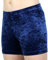 Shorty Kinder Hipster kurze Mädchen Sporthose Crash Samt bi-elastisch Fitnesshose Hüfthose Hotpants Turnhose Gymnastikhose Shorts Farbe Dunkelblau, Größe 152